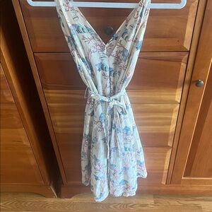 & Other Stories Midi Cotton Dress with Under the Sea Print size 6